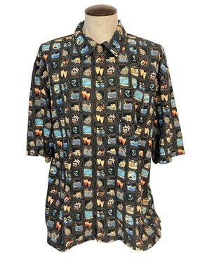 Pussers West Indies Island-Themed Print Short Sleeve size XL